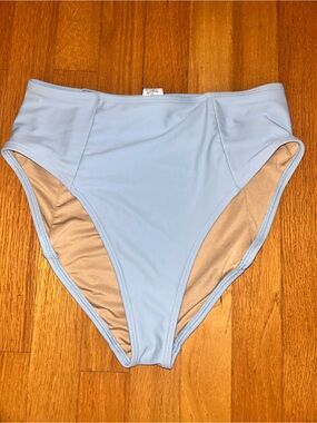 Old Navy Light Blue High Waist Bikini Bottoms